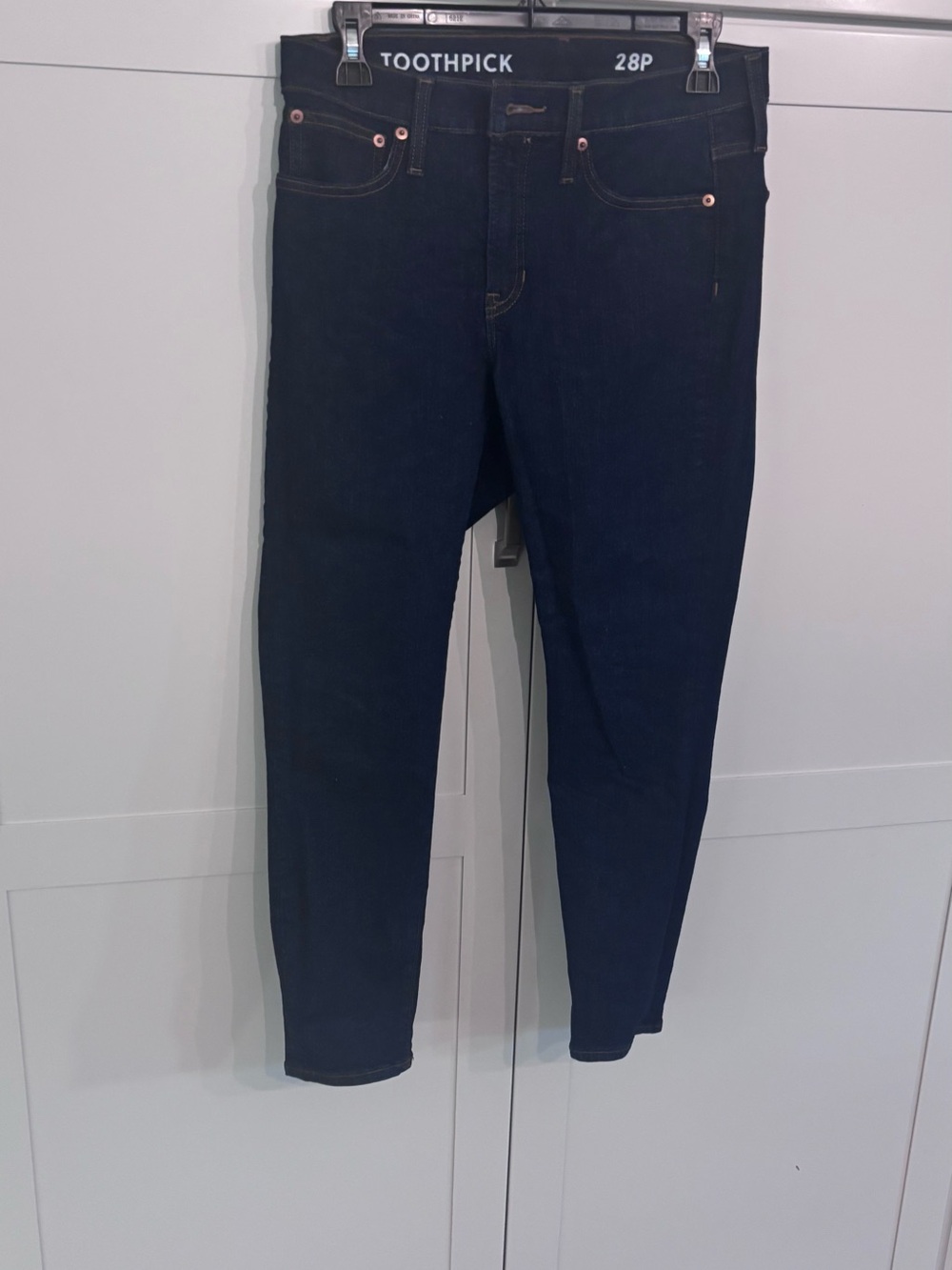 JCrew High-Rise Skinny Jeans in Dark Indigo